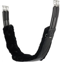 Produktbild von LeMieux Arika Simuwool Reitlatzgurt aus Leder in Schwarz 135 cm