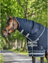 LeMieux Arika Storm-Tek Neck Cover Pferdedecke 200g Blau Schwarz - 200 g – Bild 1 von 2