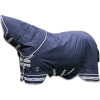 Produktbild von LeMieux Arika Storm-Tek Outdoor-Pferdedecke mit abnehmbarem Halsteil Blau 100g