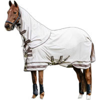 Produktbild von LeMieux Arika Sunstopper UV-Schutzdecke für Pferde mit abnehmbarem Halsteil in Beige 155 cm