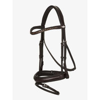 Produktbild von LeMieux Arika Trensenzaum aus Leder für Dressurpferde in Schwarz oder Braun