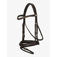 Produktbild von LeMieux Arika Trensenzaum aus Leder für Dressurpferde in Schwarz oder Braun
