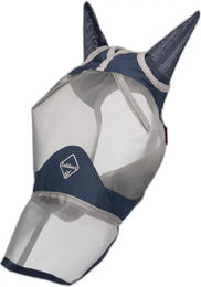 LeMieux Armour Shield Fliegenmaske mit Nüsternschutz Grösse M in Blau/Silber - 1 Stk. – Bild 1 von 2