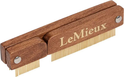 Produktbild von LeMieux Artisan Fellwechselkamm für Pferde aus Holz in Braun