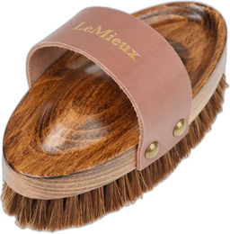 LeMieux Artisan Weiche Bürste aus Holz in Braun mit Gold-Effekt – Bild 1 von 4