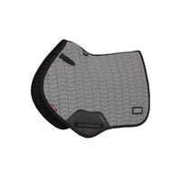 Produktbild von LeMieux Aspen Close Contact Square Sattelpolster Fischgrätenmuster Grau S/M