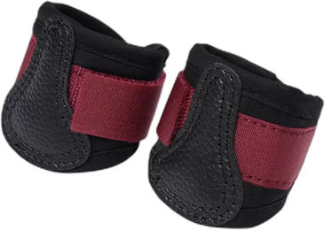 LeMieux Bärchenstulpen Gamaschen für Ponys aus Kunstleder in Rot und Schwarz – Bild 1 von 1