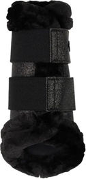 LeMieux Brilliance Grafter Brushing Gamaschen mit Fleece-Einfassung Schwarz Größe XL – Bild 1 von 1
