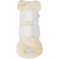Produktbild von LeMieux Brilliance Grafter Brushing Gamaschen mit Fleece-Einfassung Weiß Größe M