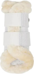 LeMieux Brilliance Grafter Brushing Gamaschen mit Fleece-Einfassung Weiß Größe XL – Bild 1 von 1