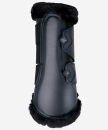 LeMieux Bürstenstiefel Gamaschen aus 3D-Mesh mit Fleece-Rand Marineblau Größe M – Bild 1 von 6