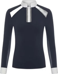 Produktbild von LeMieux Camille Reitshirt für Damen mit langen Ärmeln in Blau Größe 42
