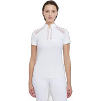 Produktbild von LeMieux Camille Turnierpolo Damen Reitshirt Weiß Größe 40