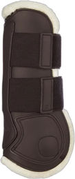 LeMieux Capella Comfort Offene Vorderbeingamaschen für Ponys aus Leder in Braun – Bild 1 von 1