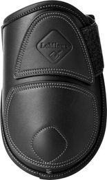 LeMieux Capella Leder-Streichkappen für Pferde Schwarz Größe L – Bild 1 von 8