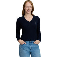 Produktbild von LeMieux Carla Zopfstrick-Pullover mit V-Ausschnitt Damen Navy Größe 44