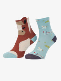 Produktbild von LeMieux Character Cotton Socks Kinder Strümpfe 2er Pack Bunt