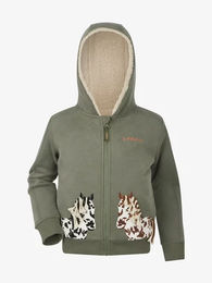 Produktbild von LeMieux Charlie Hoodie für Kinder Winter Grün 8 Jahre