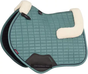 LeMieux Classic Contact Sattelunterlage aus Merinowolle in Grün oder Türkis Größe L – Bild 1 von 1