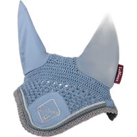 Produktbild von LeMieux Classic Fliegenhaube für Pferde in Blau Grösse XL aus Leder und Lycra