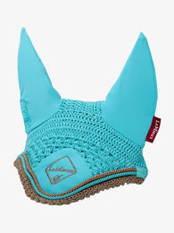 Produktbild von LeMieux Classic Fliegenhaube für Pferde aus Lycra in Blau oder Türkis Größe XL