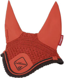 LeMieux Classic Fliegenhaube für Pferde in Braun mit Lycra-Ohren Größe XL – Bild 1 von 2