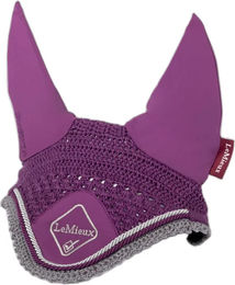 LeMieux Classic Fliegenhaube für Pferde mit Lycra-Ohren in Lila XL – Bild 1 von 3