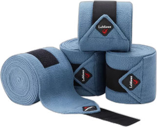 Produktbild von LeMieux Classic Polobänder Gamaschen aus Fleece für Pferde Blau Vollblut