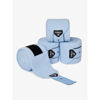 Produktbild von LeMieux Classic Polobänder Gamaschen aus Fleece für Pferde Blau Vollblut
