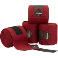 Produktbild von LeMieux Classic Polobänder Gamaschen aus Fleece für Pferde Rot Vollblut