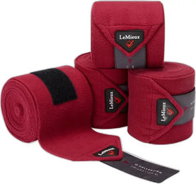 Produktbild von LeMieux Classic Polobänder Gamaschen aus Fleece für Ponys in Rot