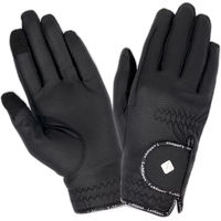 Produktbild von LeMieux Classic Reithandschuhe aus Kunstleder Schwarz Unisex Größe L