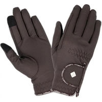 Produktbild von LeMieux Classic Reithandschuhe aus Kunstleder Unisex in Braun oder Schwarz Größe L
