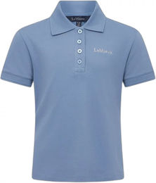 Produktbild von LeMieux Classique Kinder Reit-Poloshirt aus Baumwolle Blau Größe 13/14 Jahre