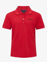Produktbild von LeMieux Classique Kinder Reit-Poloshirt aus Baumwolle Rot Grösse 13/14 Jahre