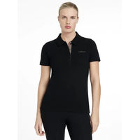 Produktbild von LeMieux Classique Polo-Shirt Damen aus Baumwolle Schwarz Größe 40