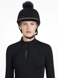 LeMieux Classique Pom Horse Reitmütze aus Seide in Schwarz – Bild 1 von 6