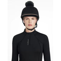 Produktbild von LeMieux Classique Pom Horse Reitmütze aus Seide in Schwarz