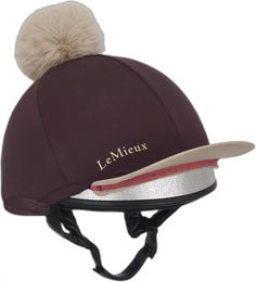 LeMieux Classique Pom Reitmütze mit Seide in Lila – Bild 1 von 4