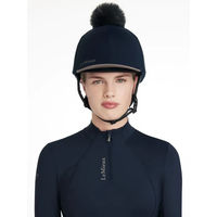 Produktbild von LeMieux Classique Reithelmüberzug aus Stoff in Blau Unisex