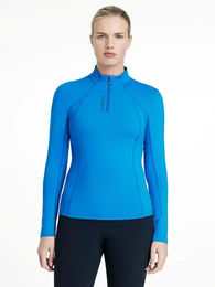 Produktbild von LeMieux Classique Reitshirt Damen Langarm Blau Größe 42