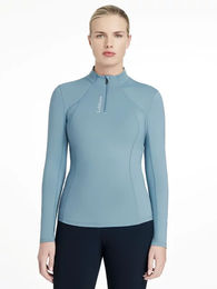 Produktbild von LeMieux Classique Reitshirt Damen Langarm Blau Größe 44