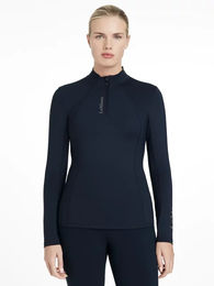 Produktbild von LeMieux Classique Reitshirt Damen Langarm Blau Größe 44