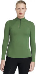 Produktbild von LeMieux Classique Reitshirt Damen Langarm Grün Größe 38