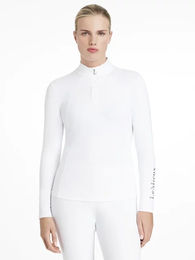 Produktbild von LeMieux Classique Reitshirt Damen Langarm Weiß Größe 44