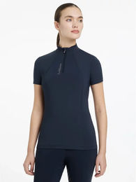 Produktbild von LeMieux Classique Reitshirt Damen Sommer Blau Größe 44