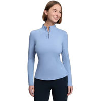 Produktbild von LeMieux Classique Reitshirt für Damen mit langen Ärmeln in Blau für den Winter