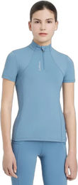 LeMieux Classique Reitshirt für Kinder Mädchen Blau Sommer Nylon Größe 13/14 Jahre – Bild 1 von 8