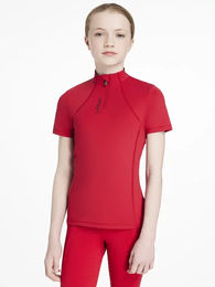 LeMieux Classique Reitshirt für Kinder Mädchen Rot 11/12 Jahre – Bild 1 von 8