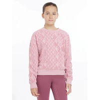 Produktbild von LeMieux Clea Kinder Reit Sweatshirt mit Rundhals aus Velours Rosa 11/12 Jahre